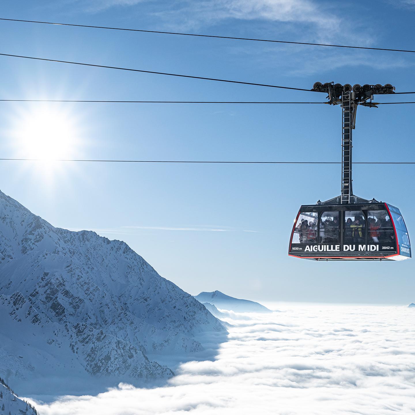 Activité Téléphérique - Chamonix Mont-Blanc - MGM Hôtels & Résidences