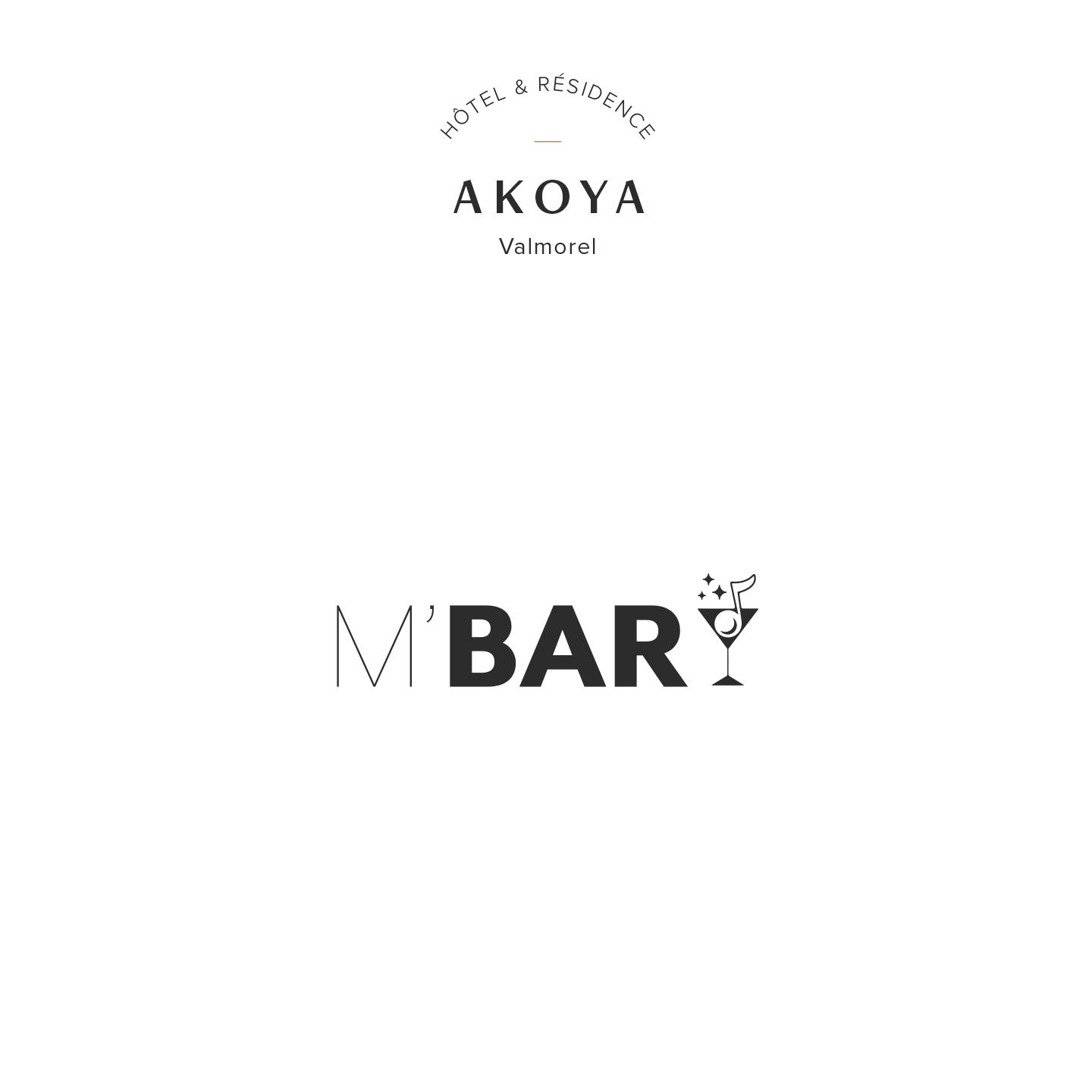 Brochure - Carte de Bar - Akoya