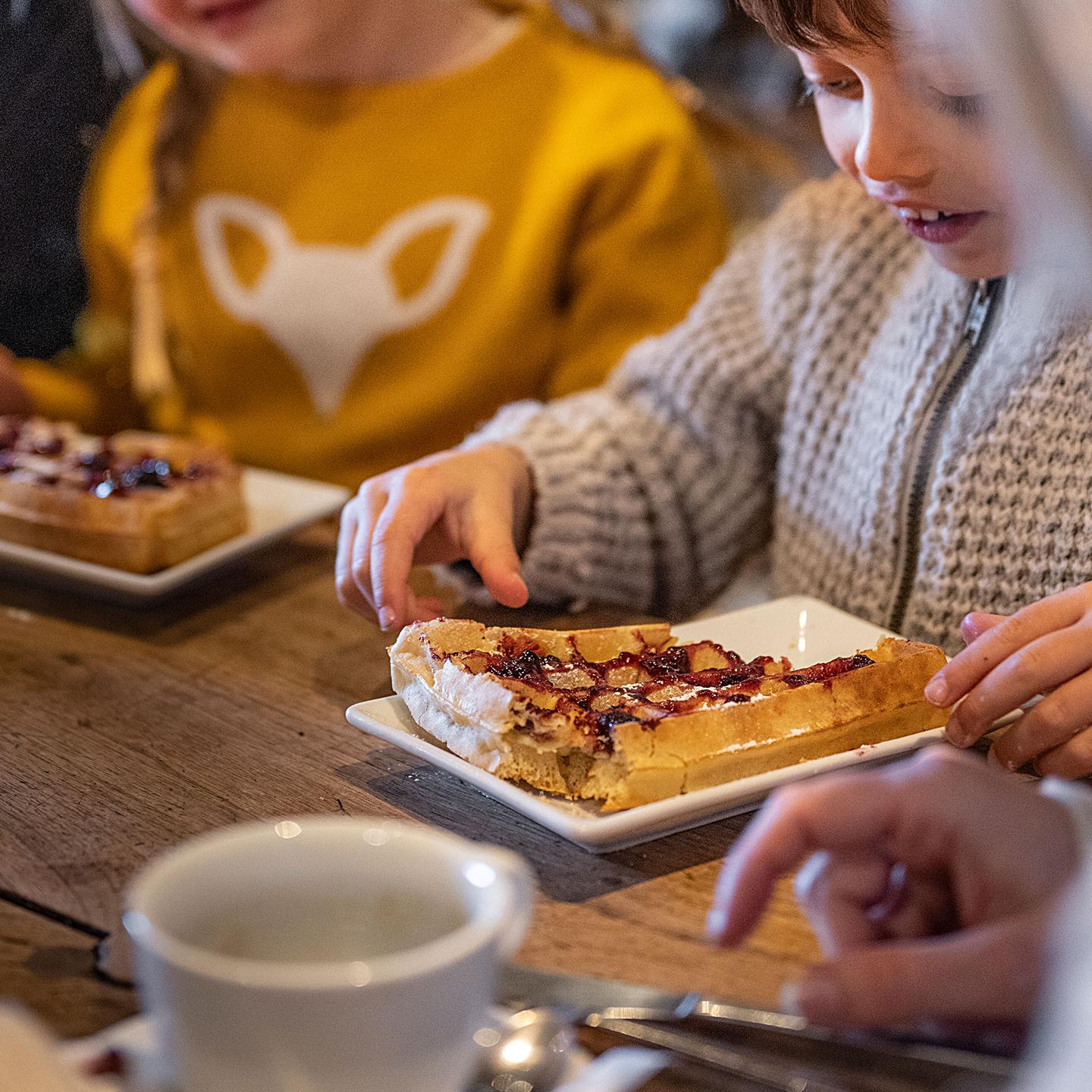 Activité dans les Aravis - Goûter Enfants - Gaufre