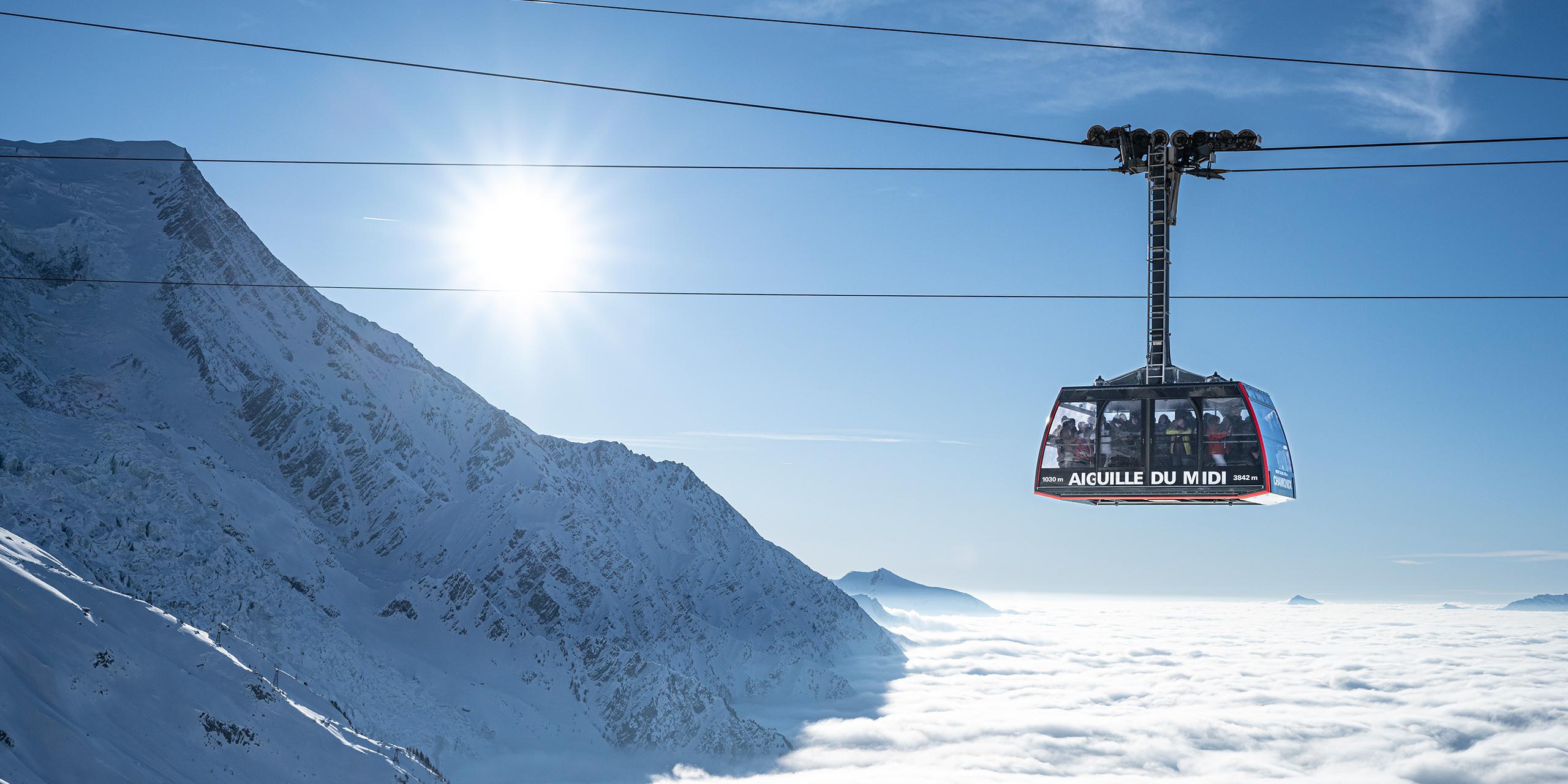 Activité Téléphérique - Chamonix Mont-Blanc - MGM Hôtels & Résidences