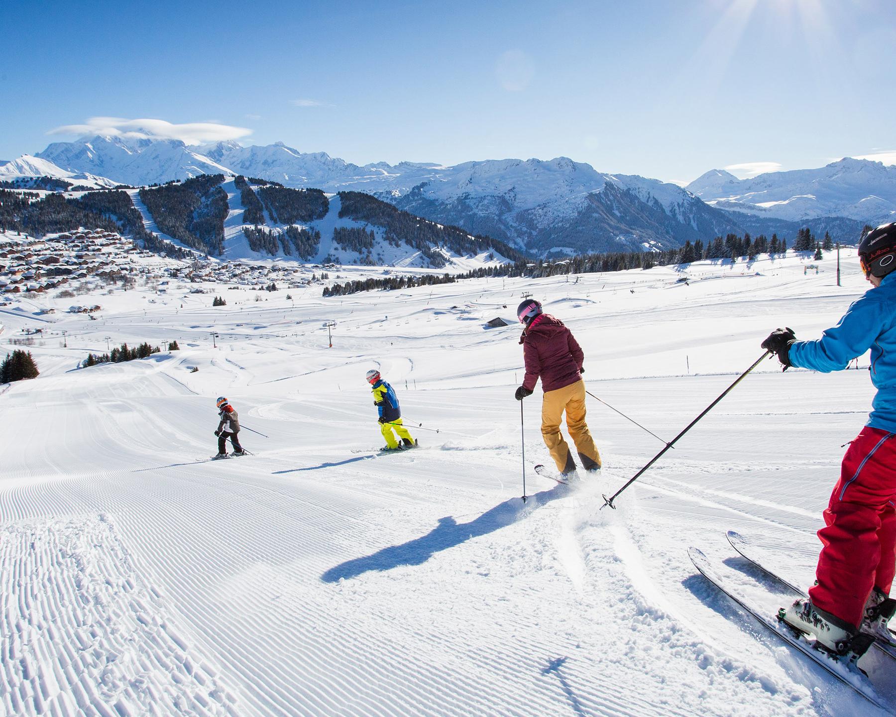 Ski de piste sur l'espace diamant