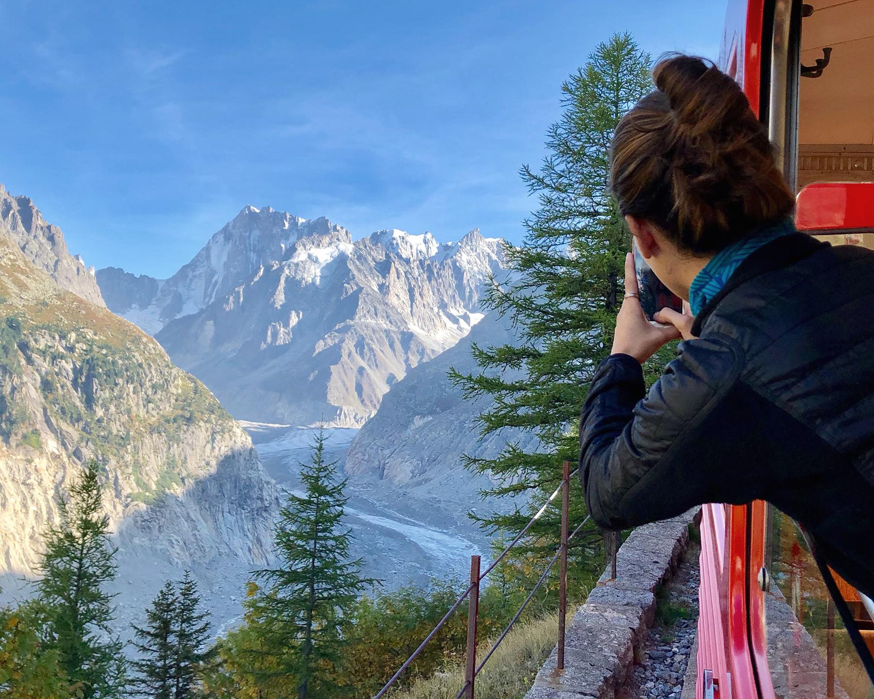 Destination Chamonix en été - Mer de glace en train à crémaillère