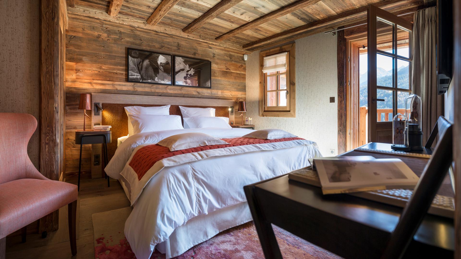 La Ferme de Juliette - Le Grand-Bornand - Chambre - Ton orangé