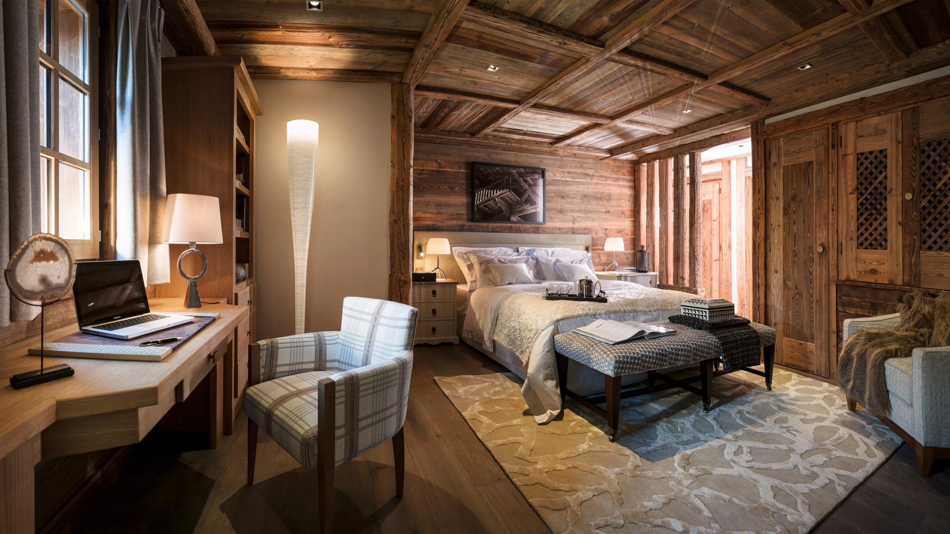 La Ferme de Juliette - Le Grand-Bornand - Chambre avec coin bureau