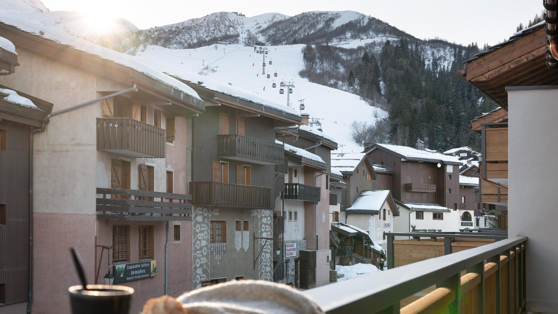 Résidence Akoya - Valmorel - 4P8 - Balcon avec vue sur les pistes