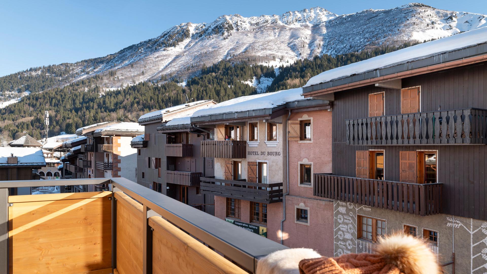 Résidence Akoya - Valmorel - 5P10 - Balcon avec vue sur les sommets